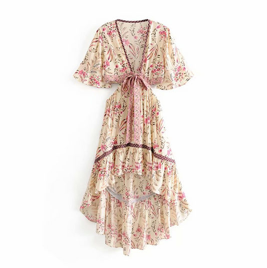 Floral Tassel Dress